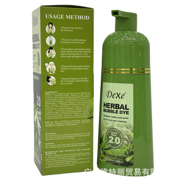 Dexe Herbal Bubble Dye is an innovative 3-in-1 hair color and cleansing shampo - Image 2